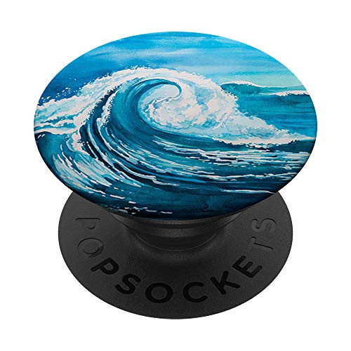Beach Wave Surfing PopSockets Grip and Stand for Phones and Tablets