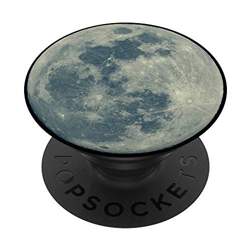 Moon Lunar Gray Phone Holder Knob PopSockets PopGrip- Swappable Grip for Phones  and  Tablets