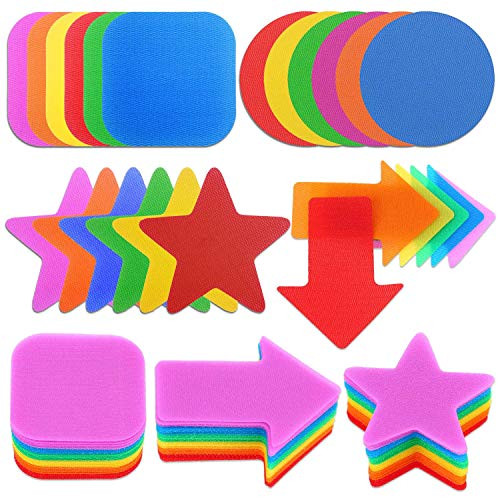 Carpet Spots Markers for Classroom Paleris 96 Pcs Carpet Markers Circle Floor Dots Nylon Spot Circles for School Teachers Students Kids Social Distancing Preschool Kindergarten