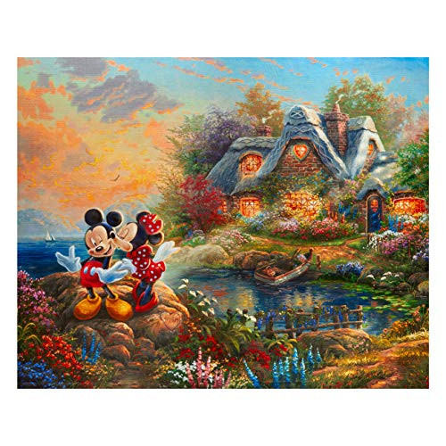 David Textiles Thomas Kinkade's Disney Dreams Sweetheart Cove 36'' Panel Fabric Multi