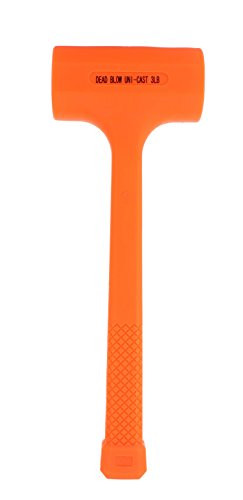 ABN Dead Blow Hammer 3 lb Pound  Unicast Mallet with Non-Marring Rubber Coating