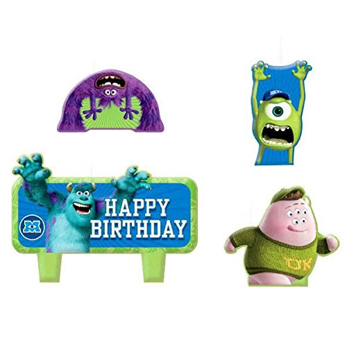 Amscan Cake Candle Set | Disney Monsters University Collection | Birthday