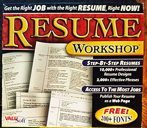 Resume Workshop -Jewel Case-