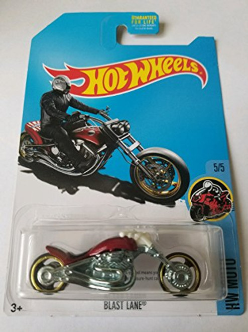 Hot Wheels 2017 HW Moto Blast Lane -Motorcycle- Red -Treasure Hunt-