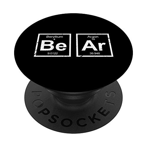Bear Periodic Table Shirt - Funny Gay Bear Pride PopSockets Grip and Stand for Phones and Tablets