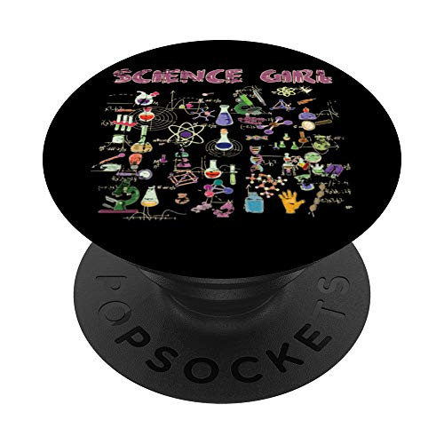 Chemistry Nerd Chemist Science Girls Women Gift Chemistry PopSockets PopGrip- Swappable Grip for Phones  and  Tablets