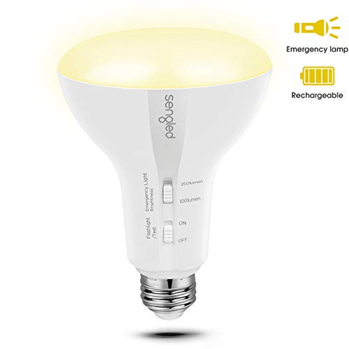 Sengled LED Emergency Light Bulb with Built-in Rechargeable Battery, Up to 12 Hours of Light in Power Outage as a Rechargeable LED Flashlight, 65W Equivalent, E26 Base, 1 Pack