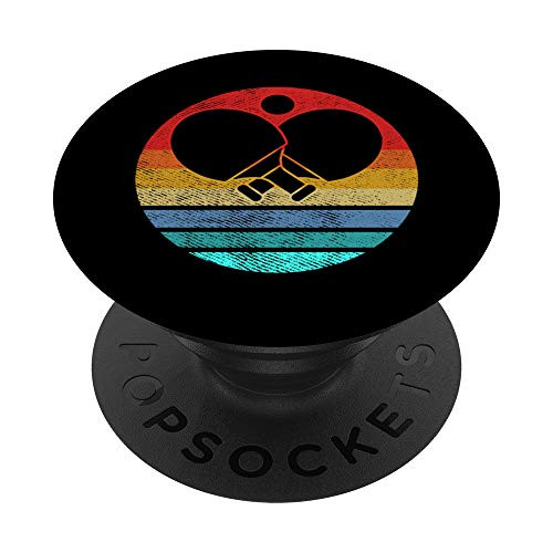 Retro vintage Sunset Ping Pong Table Tennis PopSockets Grip and Stand for Phones and Tablets