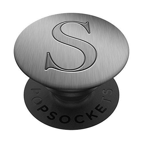 Monogram Letter S Initial Name Monogrammed PopSockets Grip and Stand for Phones and Tablets
