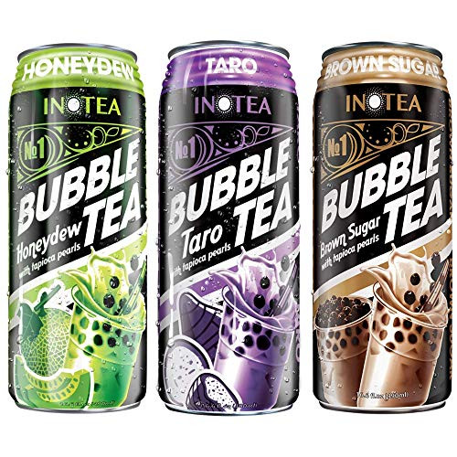 Munchie Box - Bubble Tea Variety Bundle Boba in a Can - 1 Flavor of Each - Brown Sugar Milk Tea Taro and Honeydew -3 Cans Total- Instant Ready to Drink Boba Gift Munchie Box - Bubble Tea Variety Bundle Boba in a Can - 1 Flavor of Each - Brown Sugar Milk Tea Taro and Honeydew -3 Cans Total- Instant Ready to Drink Boba Gift