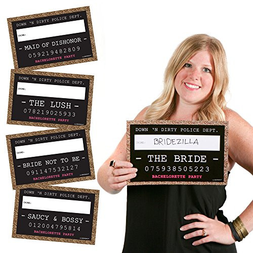 Big Dot of Happiness Girls Night Out Party Mug Shots - Bachelorette Party Photo Booth Props Party Mugshot Signs - 20 Count Big Dot of Happiness Girls Night Out Party Mug Shots - Bachelorette Party Photo Booth Props Party Mugshot Signs - 20 Count