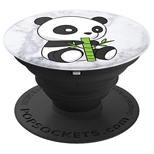 Panda Cute Bamboo Cute Marble PopSockets Grip and Stand for Phones and Tablets