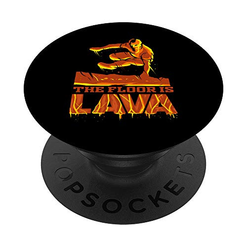 Parkour The Floor is Lava Freerunning Training Gift PopSockets PopGrip- Swappable Grip for Phones  and  Tablets
