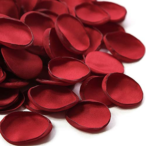 Floroom 300pcs Silk Rose Petals Dark Red Flower Petals for Wedding Flower Girl Basket Aisle Scatter Dinner Table Centerpieces Party Confetti Bridal Shower Romantic Night Decoration Floroom 300pcs Silk Rose Petals Dark Red Flower Petals for Wedding Flower Girl Basket Aisle Scatter Dinner Table Centerpieces Party Confetti Bridal Shower Romantic Night Decoration