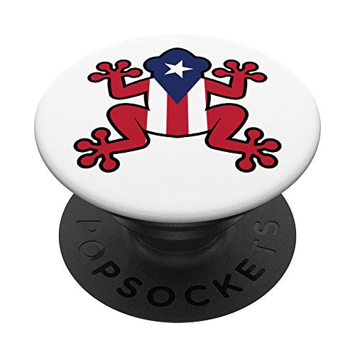 Puerto Rico Inspired Design for Puerto Rico Flag Lovers PopSockets PopGrip- Swappable Grip for Phones  and  Tablets