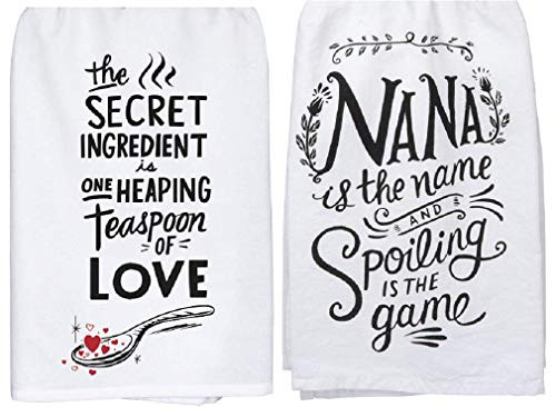 PBK Primitives by Kathy Nana Towel Bundle - Secret Ingredient is Love and Nana is The Name Spoiling is The Game