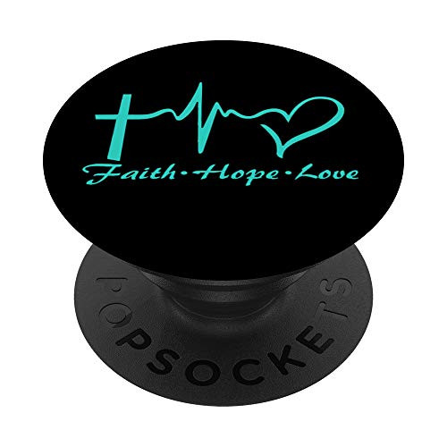 Teal Faith Hope Love Heartbeat Heart Christian Cross PopSockets Grip and Stand for Phones and Tablets Teal Faith Hope Love Heartbeat Heart Christian Cross PopSockets Grip and Stand for Phones and Tablets