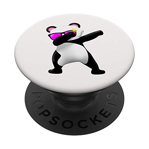 Dabbing Panda Cute Panda Dab Pink Glasses PopSockets PopGrip- Swappable Grip for Phones and Tablets Dabbing Panda Cute Panda Dab Pink Glasses PopSockets PopGrip- Swappable Grip for Phones and Tablets