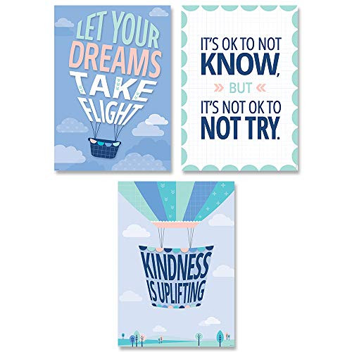 Creative Teaching Press Calm  and  Cool Inspire U 3-Poster Pack CTP 8745