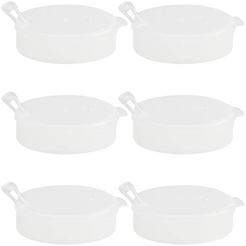 Providence Spillproof Spout Lids for Independence Mugs and Cups - Fits PSC 49 2-Handle Clear Mug PSC 53 PSC 50 PSC 55 and Other Providence Spillproof Cups- 6 Pack