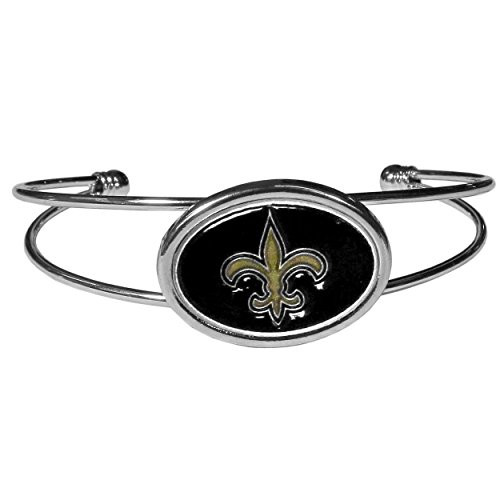 NFL Siskiyou Sports Womens New Orleans Saints Cuff Bracelet One Size Team Color NFL Siskiyou Sports Womens New Orleans Saints Cuff Bracelet One Size Team Color