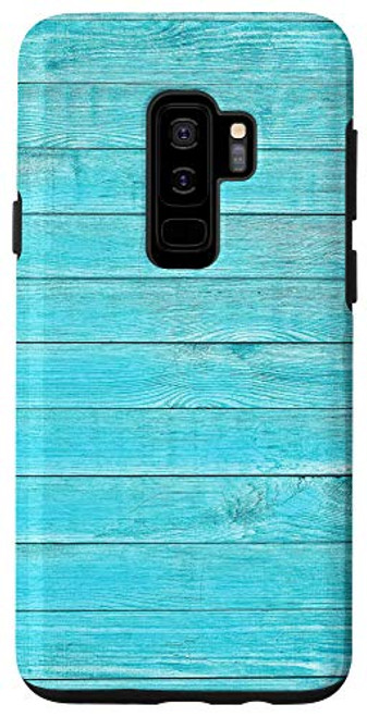 Galaxy S9 plus Turquoise Rustic Farmhouse Panel Weathered Woodgrain Shiplap Case Galaxy S9 plus Turquoise Rustic Farmhouse Panel Weathered Woodgrain Shiplap Case