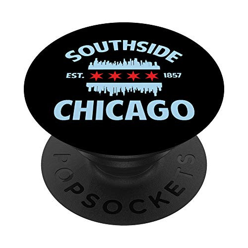 Southside Chicago Flag Skyline PopSockets PopGrip- Swappable Grip for Phones and Tablets Southside Chicago Flag Skyline PopSockets PopGrip- Swappable Grip for Phones and Tablets