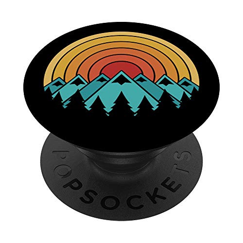 Mountains vintage Camping PopSockets PopGrip- Swappable Grip for Phones  and  Tablets