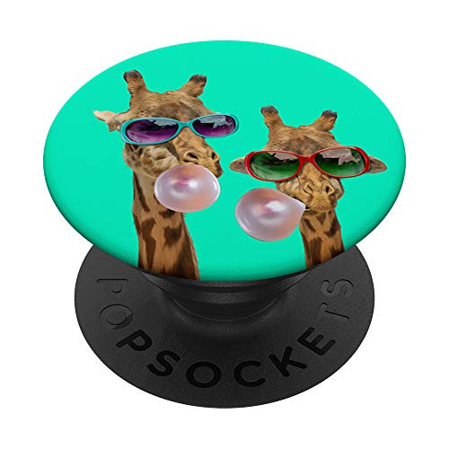 A pair of Cute Bubblegum Giraffe wearing Sunglasses PopSockets PopGrip- Swappable Grip for Phones and Tablets A pair of Cute Bubblegum Giraffe wearing Sunglasses PopSockets PopGrip- Swappable Grip for Phones and Tablets