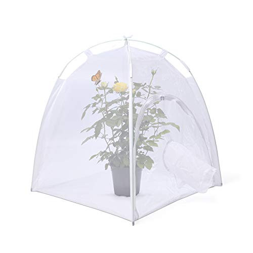 RESTCLOUD 28" Large Butterfly Habitat Insect Enclosure Terrarium PVC Structure Caterpillars Cage