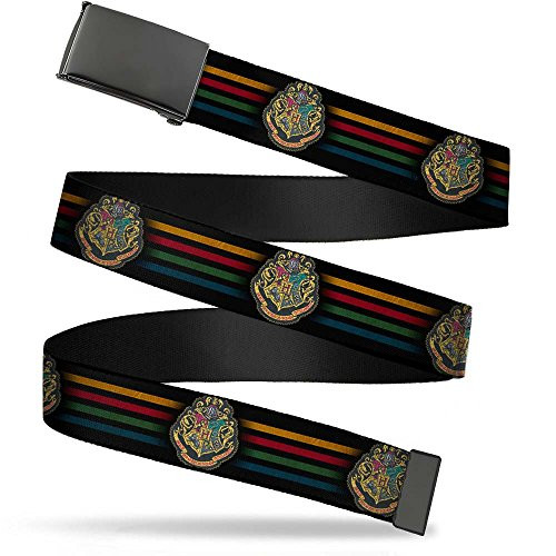 Buckle-Down unisex adults Buckle-down Web Harry Potter 1.25" Belt Multicolor 1.25 Wide - Fits up to 42 Pant Size US