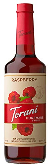 Torani Puremade Syrup Raspberry Flavor Glass Bottle Natural Flavors 25.4 Fl. Oz. 750 mL Torani Puremade Syrup Raspberry Flavor Glass Bottle Natural Flavors 25.4 Fl. Oz. 750 mL
