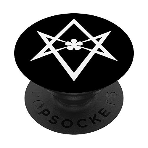 Unicursal Hexagram Thelema Symbol Occult Spiritual Pentacle PopSockets PopGrip- Swappable Grip for Phones  and  Tablets