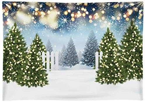 Funnytree Winter Christmas Nignt Backdrop for Photography Xmas Pine Tree Snow Background Wonderland Gold Glitter Bokeh Baby Kids Party Decorations Portrait Cake Table Banner Photo Studio Props 7x5ft Funnytree Winter Christmas Nignt Backdrop for Photography Xmas Pine Tree Snow Background Wonderland Gold Glitter Bokeh Baby Kids Party Decorations Portrait Cake Table Banner Photo Studio Props 7x5ft
