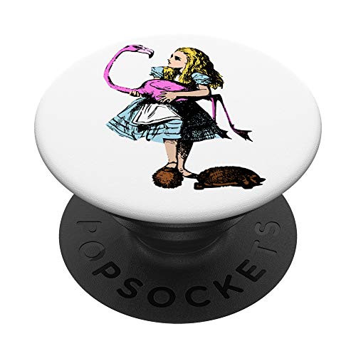 Alice And Flamingo Hedgehog Croquet PopSockets Grip and Stand for Phones and Tablets Alice And Flamingo Hedgehog Croquet PopSockets Grip and Stand for Phones and Tablets