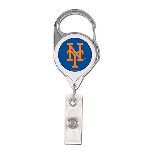 WinCraft MLB New York Mets Retractable 2S Prem Badge Holders Black