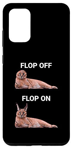 Galaxy S20 plus Big Floppa Meme Flop Off Flop On Cute Caracal Cat Case