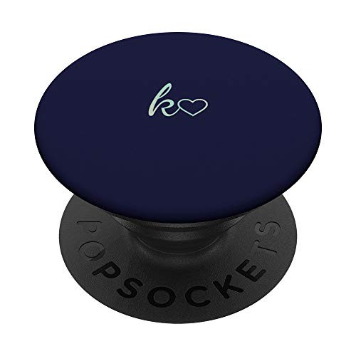 Rainbow Initial Letter K Heart Minimalist Navy Blue PopSockets PopGrip- Swappable Grip for Phones and Tablets Rainbow Initial Letter K Heart Minimalist Navy Blue PopSockets PopGrip- Swappable Grip for Phones and Tablets