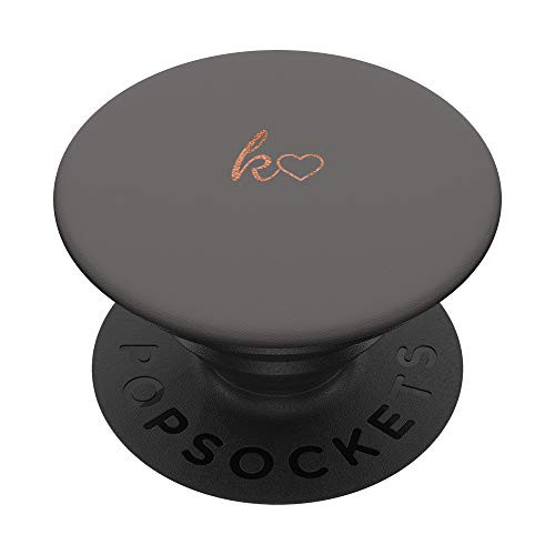 Rose Initial Letter K Heart Minimalist Gray PopSockets PopGrip- Swappable Grip for Phones and Tablets Rose Initial Letter K Heart Minimalist Gray PopSockets PopGrip- Swappable Grip for Phones and Tablets
