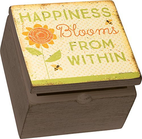 Primitives by Kathy Box Sign Box Happiness Blooms From Within Primitives by Kathy Box Sign Box Happiness Blooms From Within