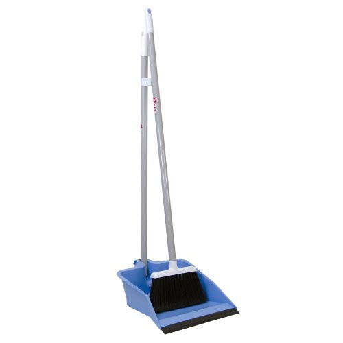 Quickie Flip-Lock Dust Pan  and  Lobby Broom