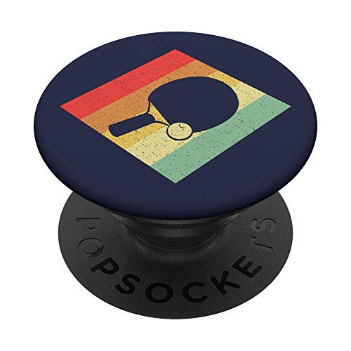 Retro Vintage 80s Table Tennis Gift For Table Tennis Players PopSockets Grip and Stand for Phones and Tablets