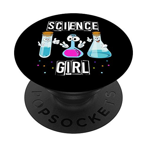 Science Girl Chemistry Lover Scientist Girls Gift Chemistry PopSockets PopGrip- Swappable Grip for Phones  and  Tablets