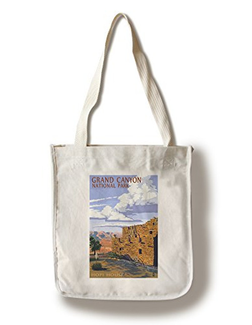 Lantern Press Grand Canyon National Park Hopi House -100 percent Cotton Tote Bag Reusable- Lantern Press Grand Canyon National Park Hopi House -100 percent Cotton Tote Bag Reusable-