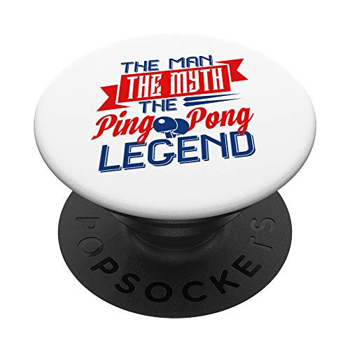 Ping Pong Player Legend Funny Gift Table Tennis Lovers PopSockets Grip and Stand for Phones and Tablets Ping Pong Player Legend Funny Gift Table Tennis Lovers PopSockets Grip and Stand for Phones and Tablets