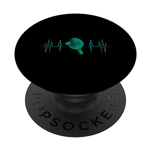 Heartbeat Ping Pong Game Balls Tables Tennis PopSockets Swappable PopGrip
