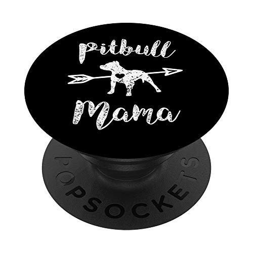 Pitbull Mama womens phone accessory Pit Bull Mom Gift PopSockets Grip and Stand for Phones and Tablets