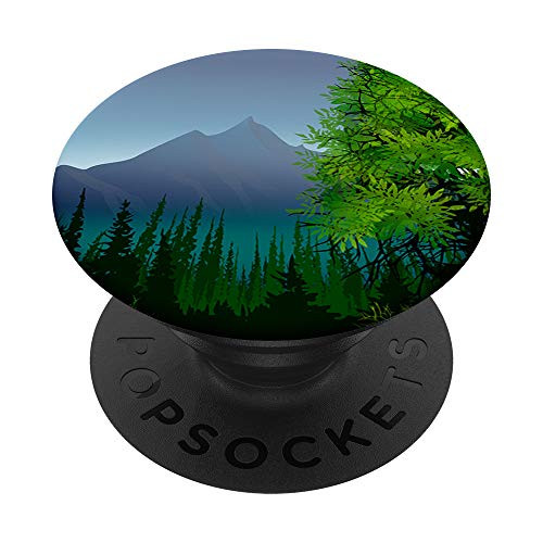 Landscape with Mountains and Trees Gift for Nature Lovers PopSockets PopGrip- Swappable Grip for Phones and Tablets Landscape with Mountains and Trees Gift for Nature Lovers PopSockets PopGrip- Swappable Grip for Phones and Tablets
