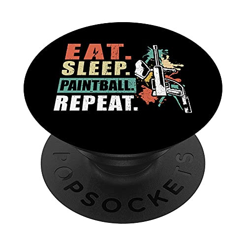 Paintballing Paintball Lover Eat Sleep Paintball Repeat PopSockets PopGrip- Swappable Grip for Phones and Tablets Paintballing Paintball Lover Eat Sleep Paintball Repeat PopSockets PopGrip- Swappable Grip for Phones and Tablets