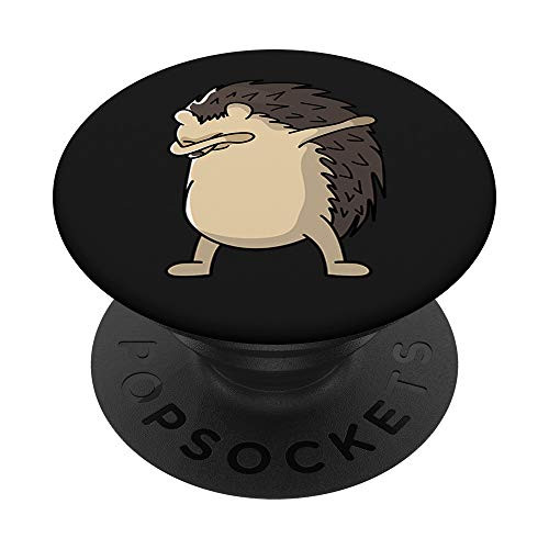 Dabbing Hedgehog Cute Cool Funny Animal Gift PopSockets PopGrip- Swappable Grip for Phones  and  Tablets